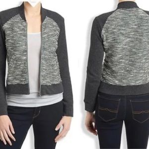 Lucky Brand Sweater | Zip up Raglan Bomber